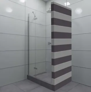 Душевая дверь Triton Бруно Щ0000053750 99 см профиль хром стекло прозрачное